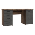 Pisaći stol ARENO smeđa/grafit