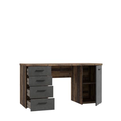 Pisaći stol ARENO smeđa/grafit