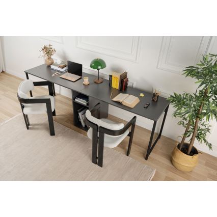 Pisaći stol CLARO 240x60 cm antracit/crna
