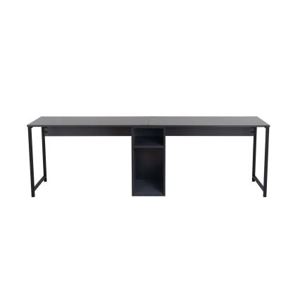 Pisaći stol CLARO 240x60 cm antracit/crna