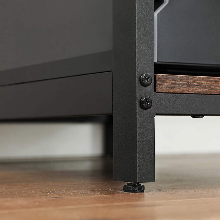 Pisaći stol SOLEA, smeđa/crna