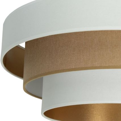 Plafonjera WENTA 1xE27/60W/230V Ø 50 cm bijela/smeđa