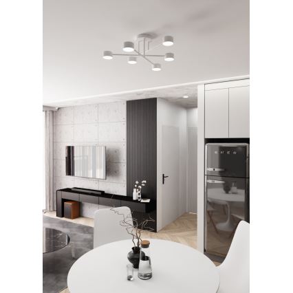 Plafonska svjetiljka HALO 6xGX53/10W/230V bijela