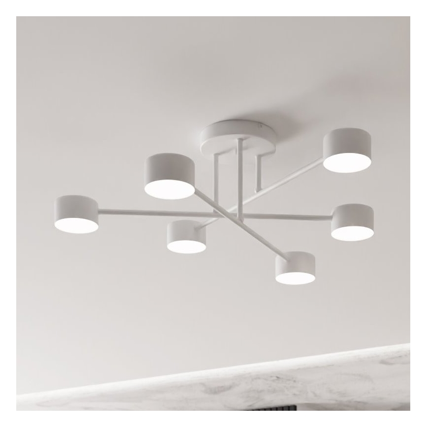 Plafonska svjetiljka HALO 6xGX53/10W/230V bijela