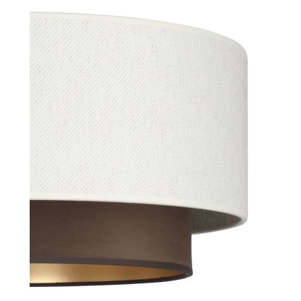 Plafonska svjetiljka NATIA 1xE27/60W/230V, promjer 45 cm, bijela/smeđa