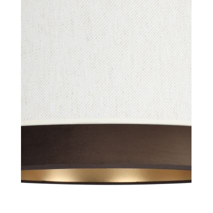 Plafonska svjetiljka NATIA 1xE27/60W/230V Ø 45 cm bijela/smeđa