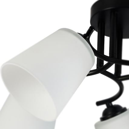 Plafonska svjetiljka PAFOS 5xE27/15W/230V crna