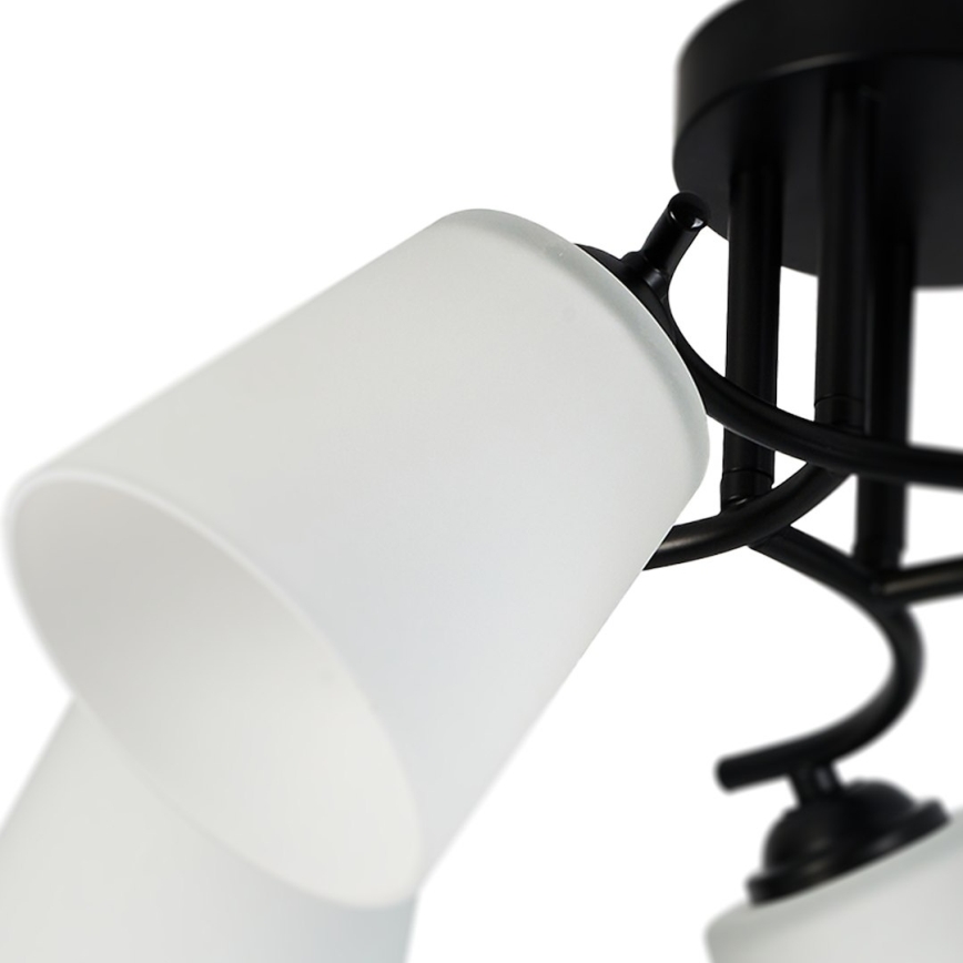 Plafonska svjetiljka PAFOS 5xE27/15W/230V crna