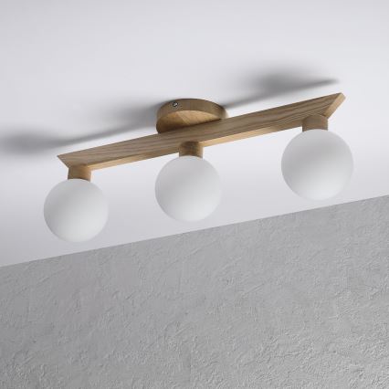 Plafonski luster ANTONIO 3xG9/5W/230V hrast/bijela