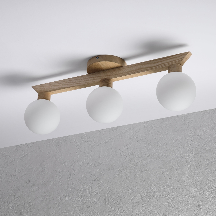 Plafonski luster ANTONIO 3xG9/5W/230V hrast/bijela