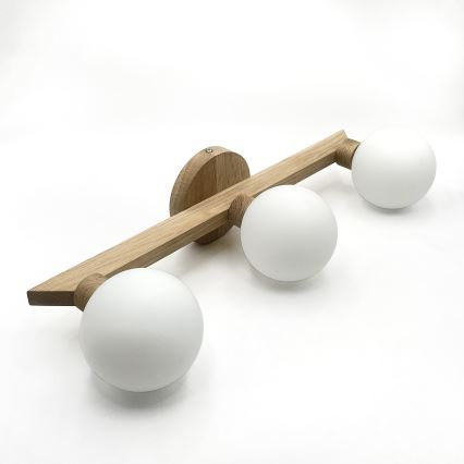 Plafonski luster ANTONIO 3xG9/5W/230V hrast/bijela