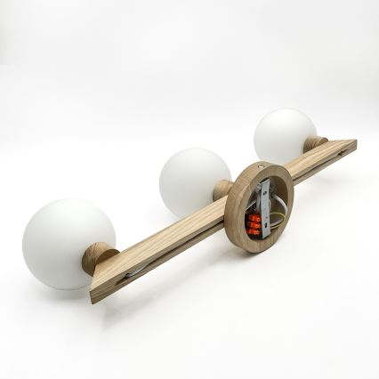 Plafonski luster ANTONIO 3xG9/5W/230V hrast/bijela