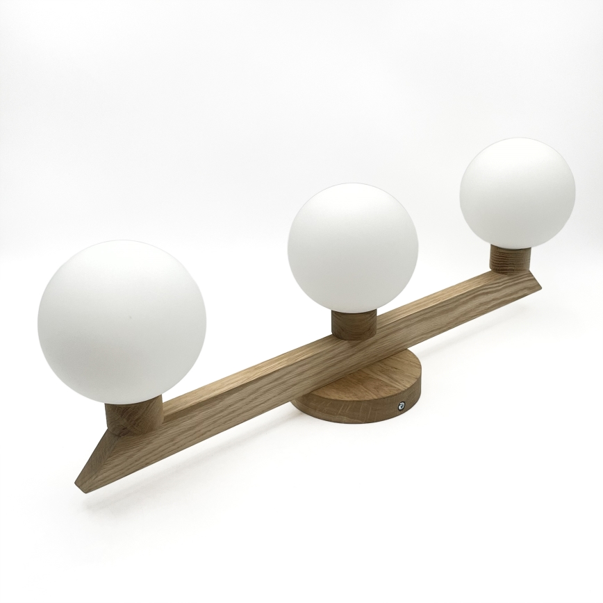 Plafonski luster ANTONIO 3xG9/5W/230V hrast/bijela