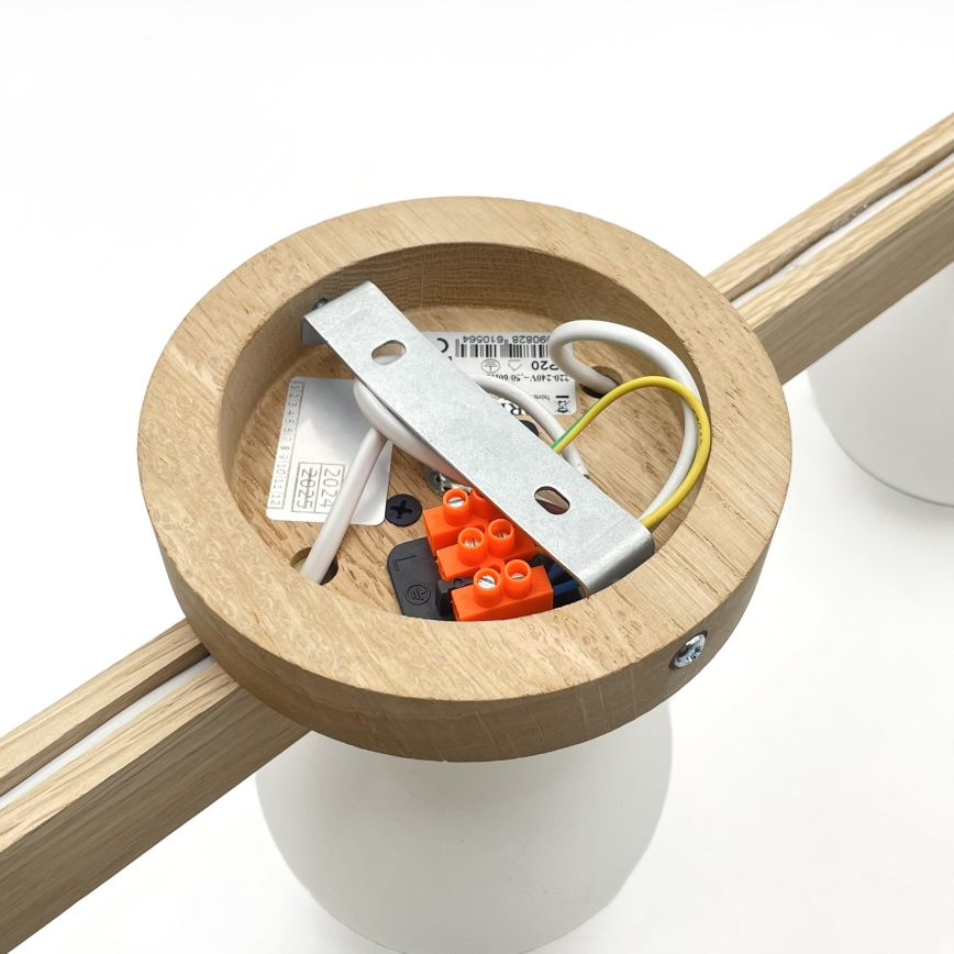 Plafonski luster ANTONIO 3xG9/5W/230V hrast/bijela