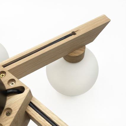 Plafonski luster ANTONIO 5xG9/5W/230V hrast/bijela