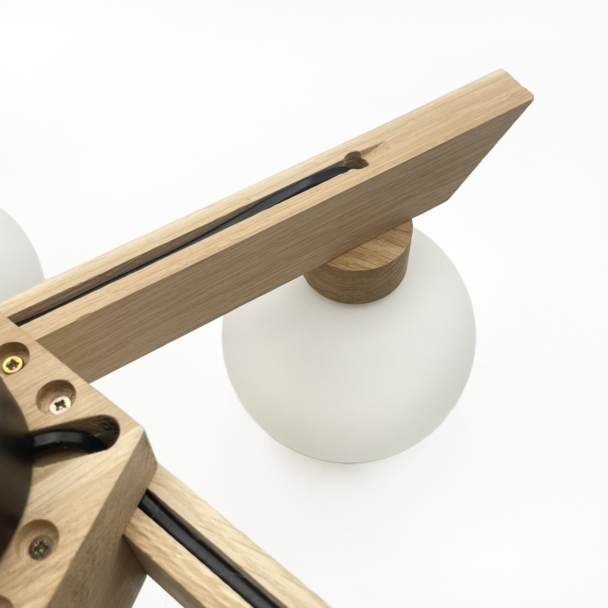 Plafonski luster ANTONIO 5xG9/5W/230V hrast/bijela