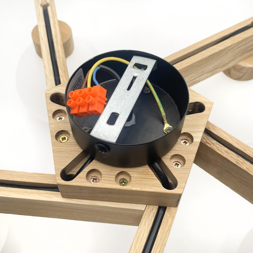 Plafonski luster ANTONIO 5xG9/5W/230V hrast/bijela