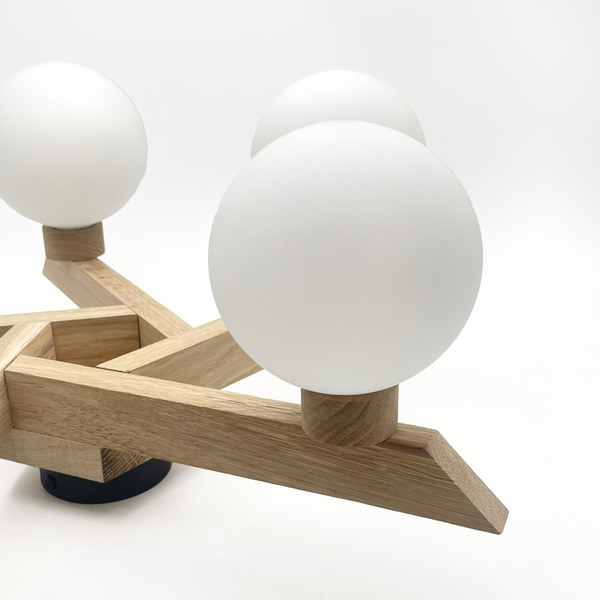 Plafonski luster ANTONIO 5xG9/5W/230V hrast/bijela