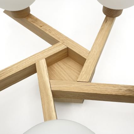 Plafonski luster ANTONIO 5xG9/5W/230V hrast/bijela