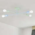 Plafonski luster CAMBRIDGE 4xE27/15W/230V zelena/plava