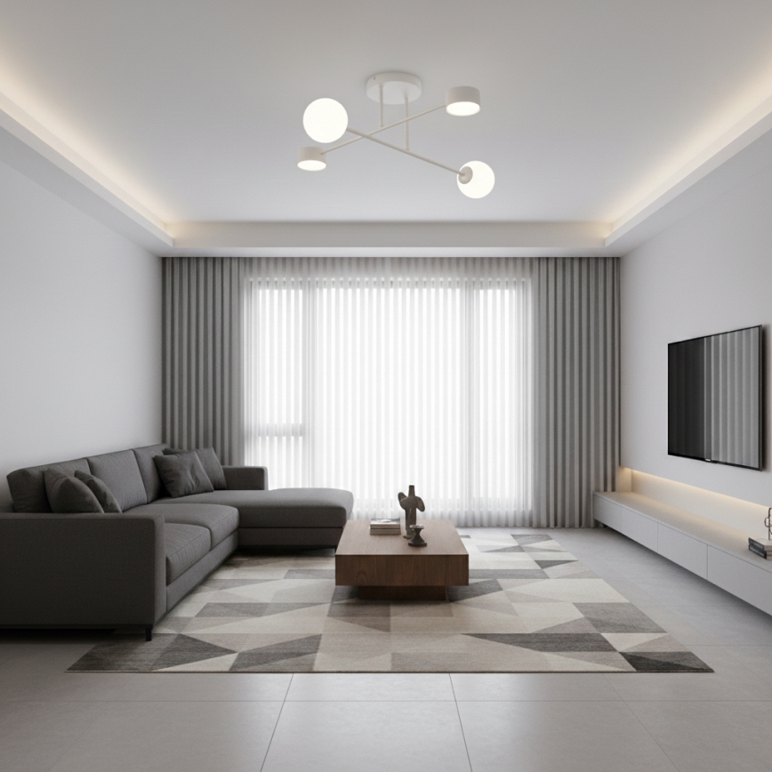 Plafonski luster HOLON 2xG9/8W/230V + 2xGX53/12W bijela