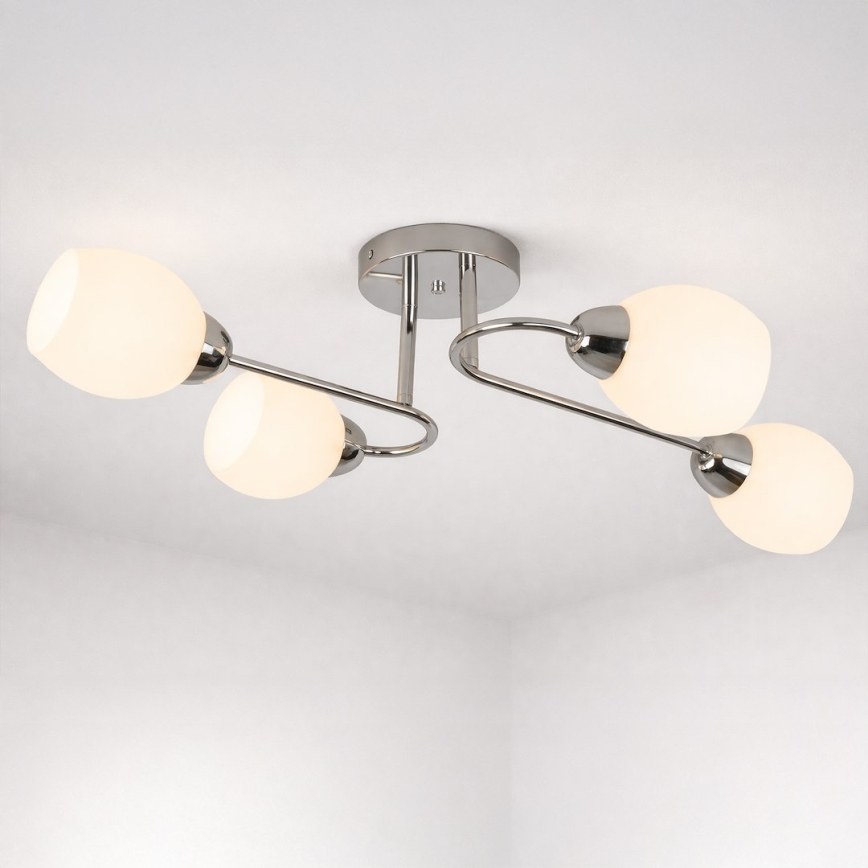 Plafonski luster KING 4xE27/15W/230V sjajni krom