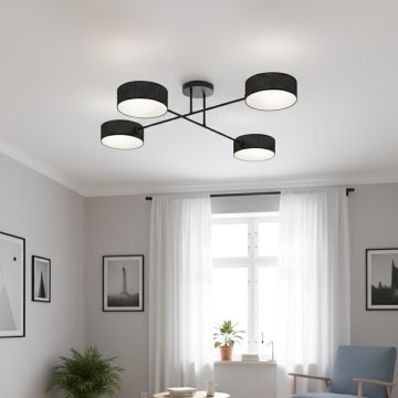 Plafonski luster MAGA 4xE14/10W/230V crna