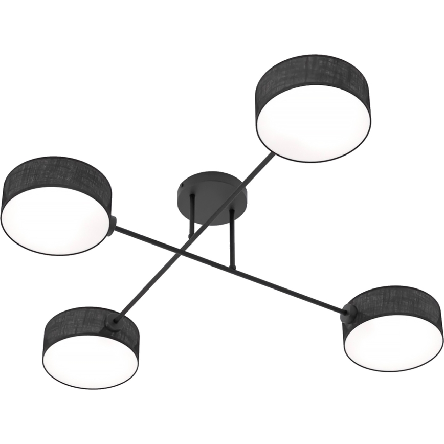 Plafonski luster MAGA 4xE14/10W/230V crna