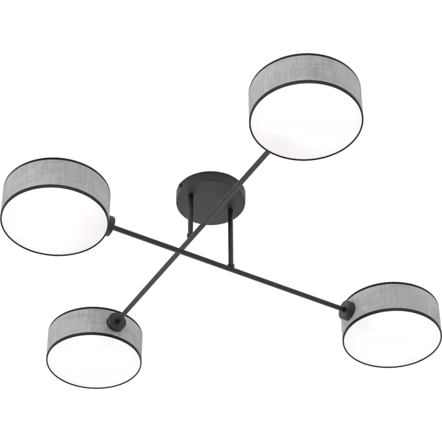 Plafonski luster MAGA 4xE14/10W/230V sivi