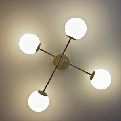 Plafonski luster MOON 4xE27/15W/230V krem