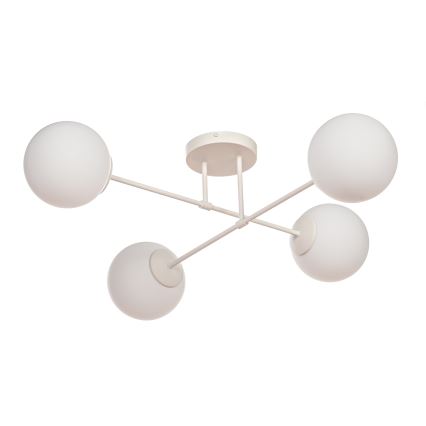 Plafonski luster MOON 4xE27/15W/230V krem