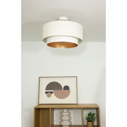 Plafonski luster NATIA 1xE27/60W/230V Ø 45 cm bijeli