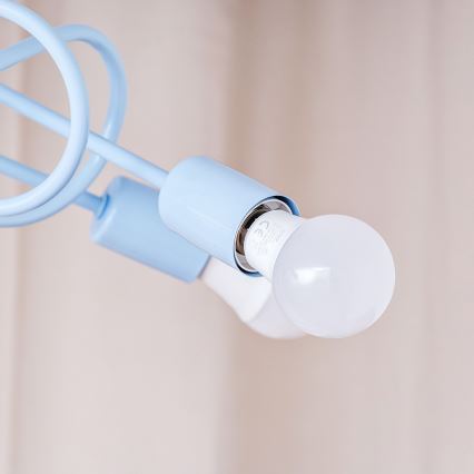 Plafonski luster OXFORD 3xE27/15W/230V plavi