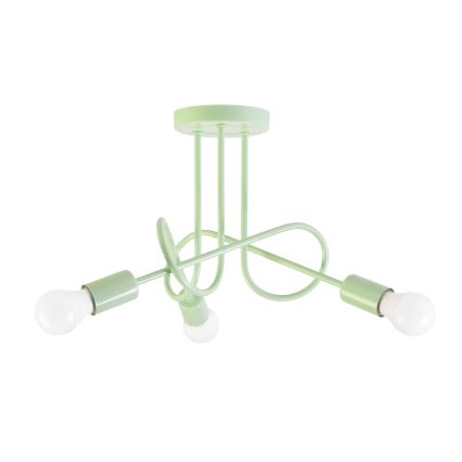 Plafonski luster OXFORD 3xE27/15W/230V, zelene boje