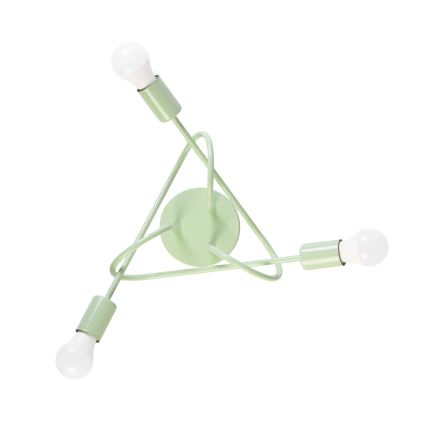 Plafonski luster OXFORD 3xE27/15W/230V, zelene boje