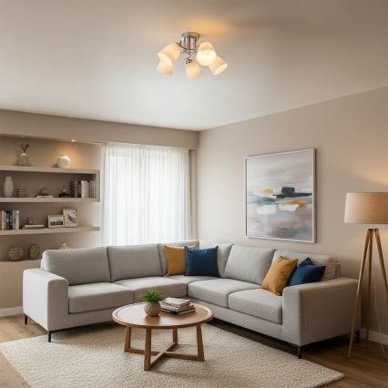 Plafonski luster PAFOS 5xE27/15W/230V sjajni krom