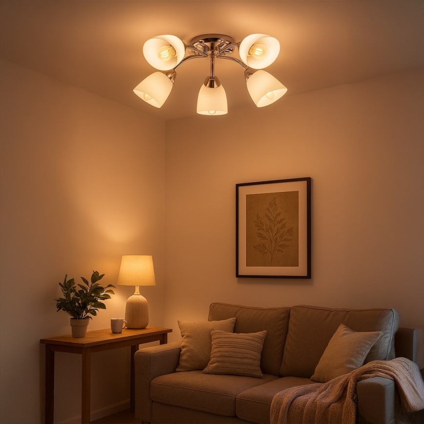 Plafonski luster PORTOS 5xE14/10W/230V sjajni krom