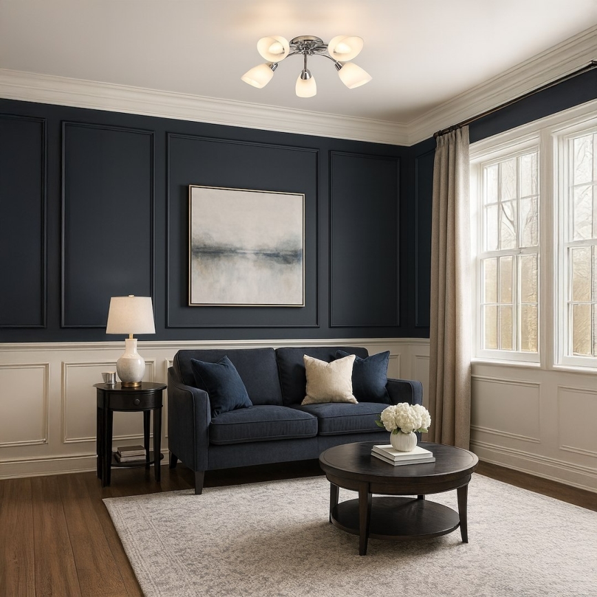 Plafonski luster PORTOS 5xE14/10W/230V sjajni krom