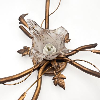 Plafonski luster ROZETA 4xE14/40W/230V brončani