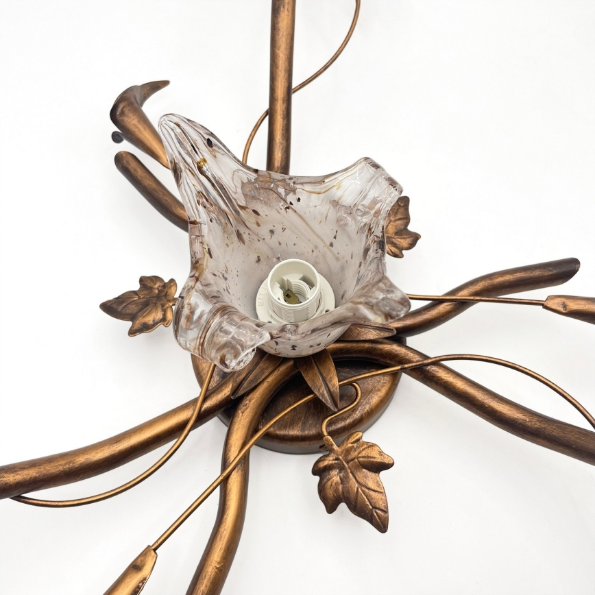 Plafonski luster ROZETA 4xE14/40W/230V brončani