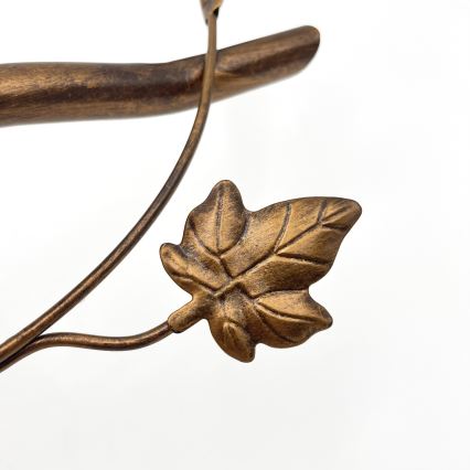 Plafonski luster ROZETA 5xE14/40W/230V brončane boje