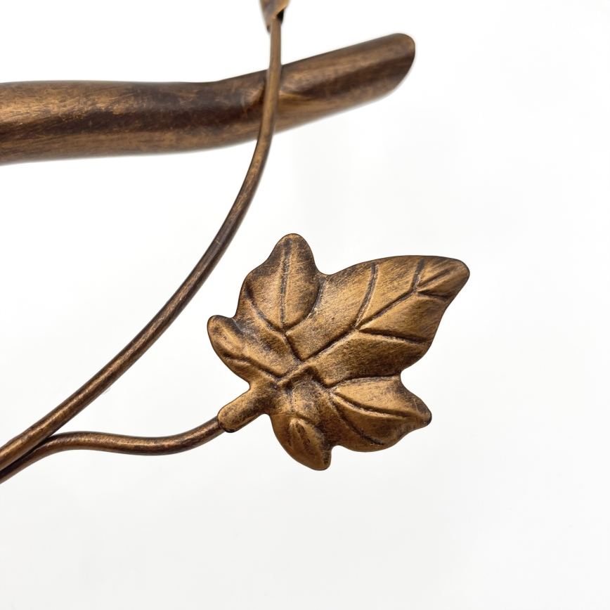 Plafonski luster ROZETA 5xE14/40W/230V brončane boje