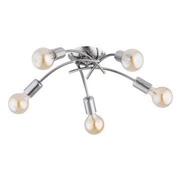 Plafonski luster TORIZO 5xE27/15W/230V sjajni krom