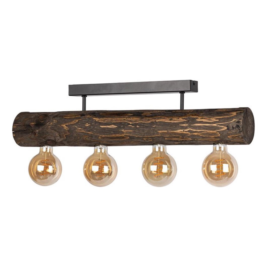 Plafonski luster TRABO 4xE27/60W/230V borovina