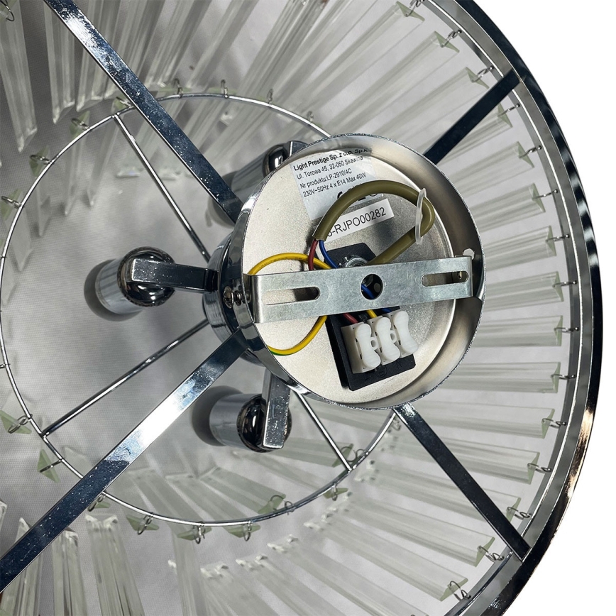 Plafonski luster VETRO 4xE14/40W/230V sjajni krom