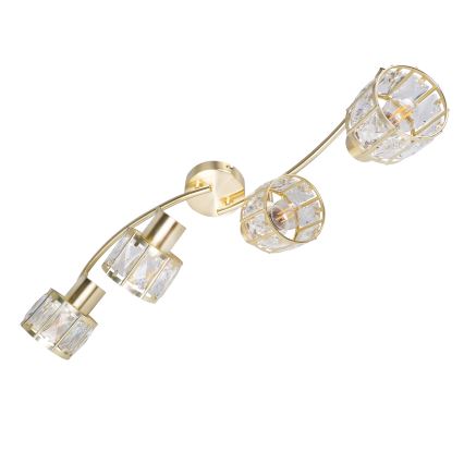 Plafonski luster ZAHARA 4xE27/10W/230V u zlatnoj boji