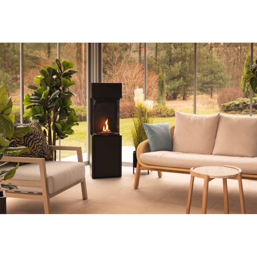 Planika - BIO kamin na daljinsko upravljanje 126,2x40 cm 3,5kW/230V crna