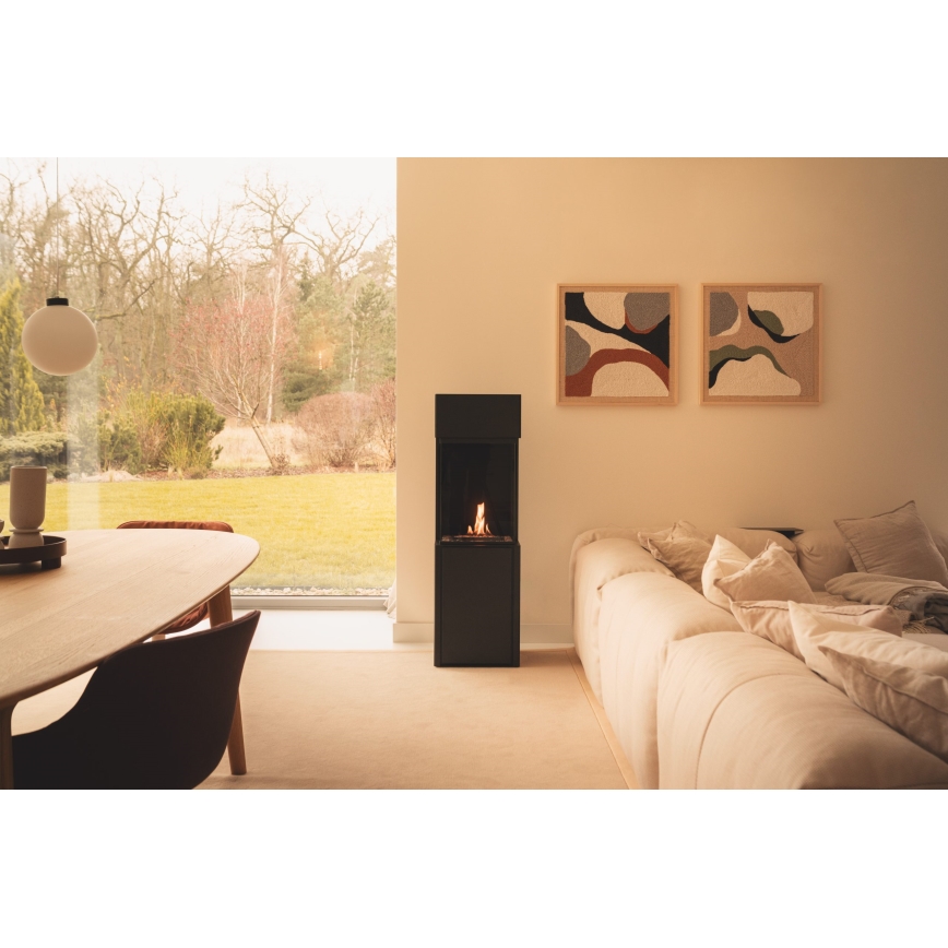 Planika - BIO kamin na daljinsko upravljanje 126,2x40 cm 3,5kW/230V crna