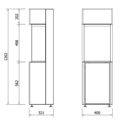 Planika - BIO kamin na daljinsko upravljanje 126,2x40 cm 3,5kW/230V crna