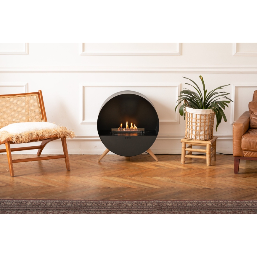 Planika - BIO kamin na daljinsko upravljanje 72,6x65 cm 2,5kW/230V crna